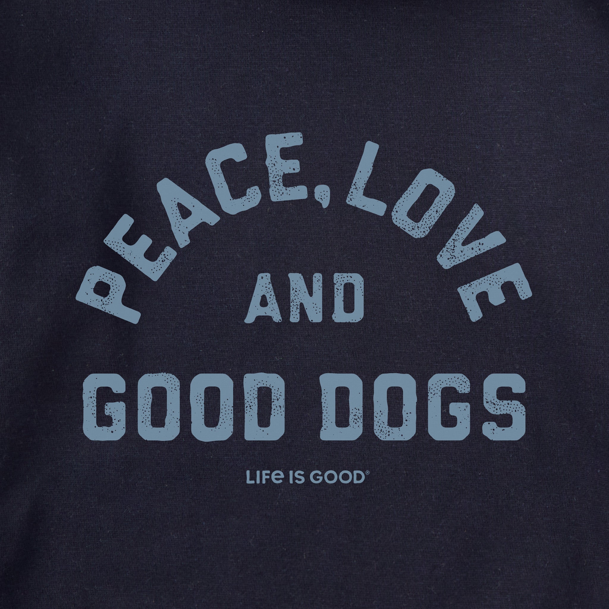 Adult Unisex Peace Love and Good Dogs Every Wear Crew Sweatshirt