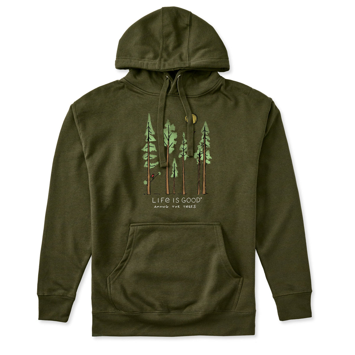 Adult Unisex Life is Good Among the Trees Every Wear Hoodie Sweatshirt