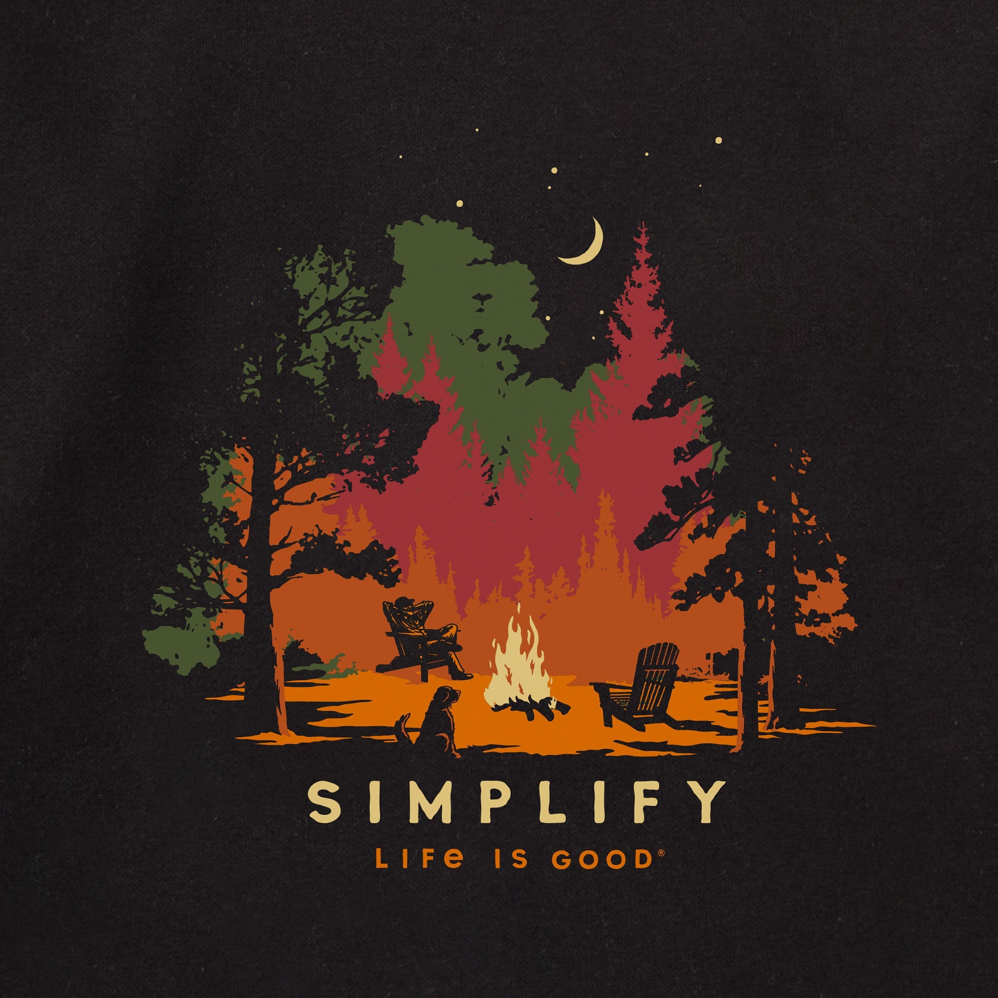 Adult Unisex Simplify Campfire Every Wear Hoodie Sweatshirt