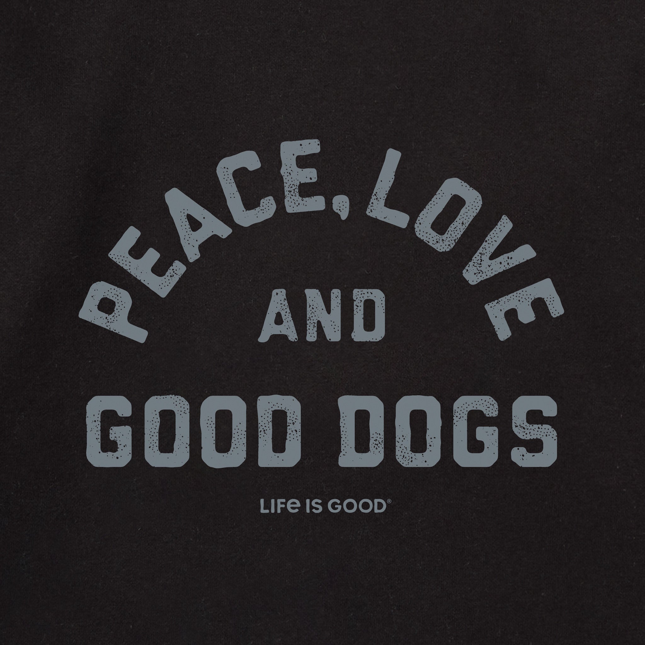 Adult Unisex Peace Love and Good Dogs Every Wear Hoodie Sweatshirt