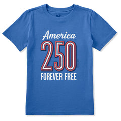 Kids America 250 Forever Free Short Sleeve Crusher Tee