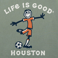 Kids Houston Soccer Short Sleeve Crusher Tee