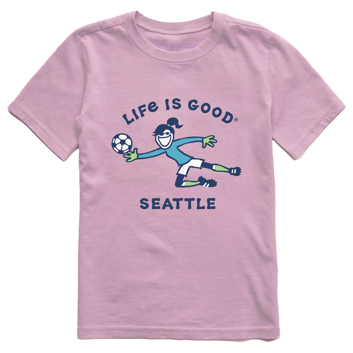 Kids Seattle Soccer Short Sleeve Crusher Tee