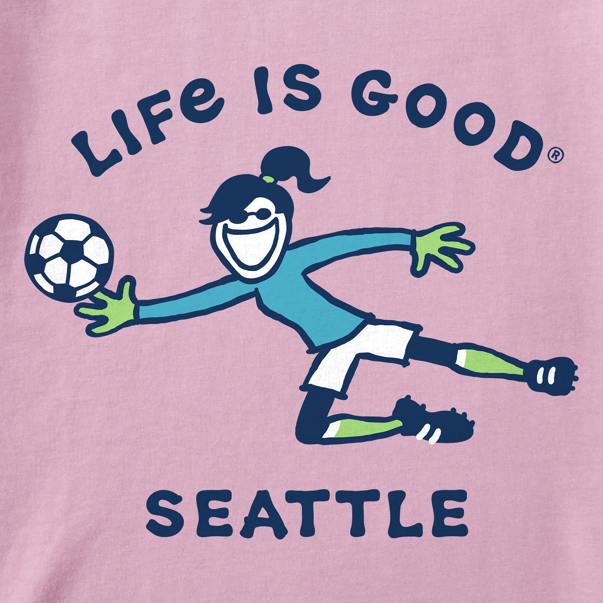 Kids Seattle Soccer Short Sleeve Crusher Tee