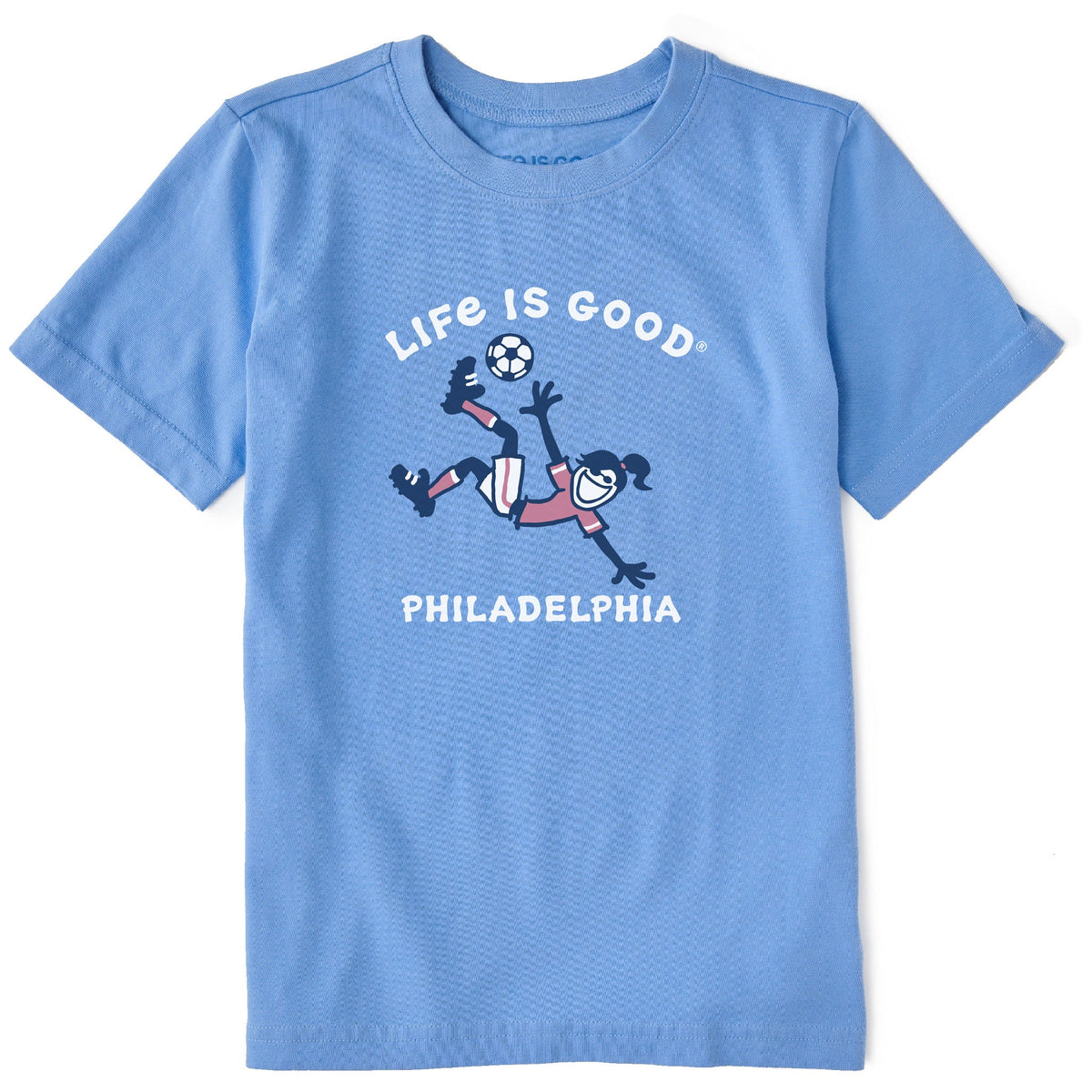 Kids Philadelphia Soccer Short Sleeve Crusher Tee