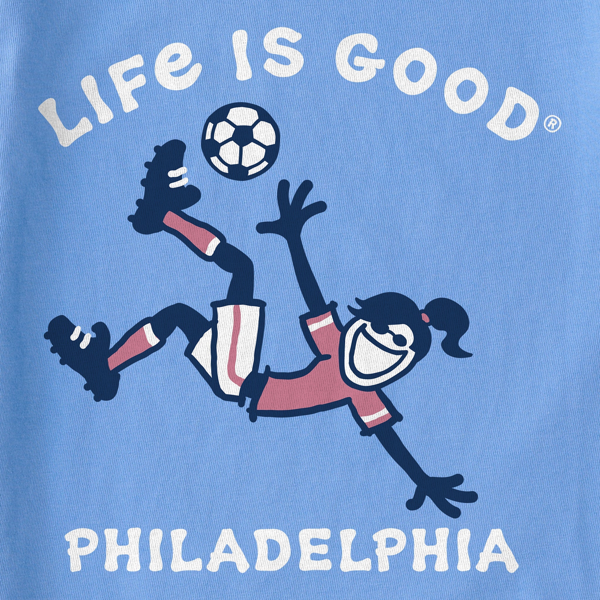 Kids Philadelphia Soccer Short Sleeve Crusher Tee