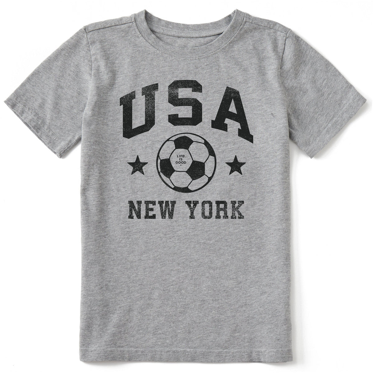 Kids USA Soccer New York Short Sleeve Crusher Tee