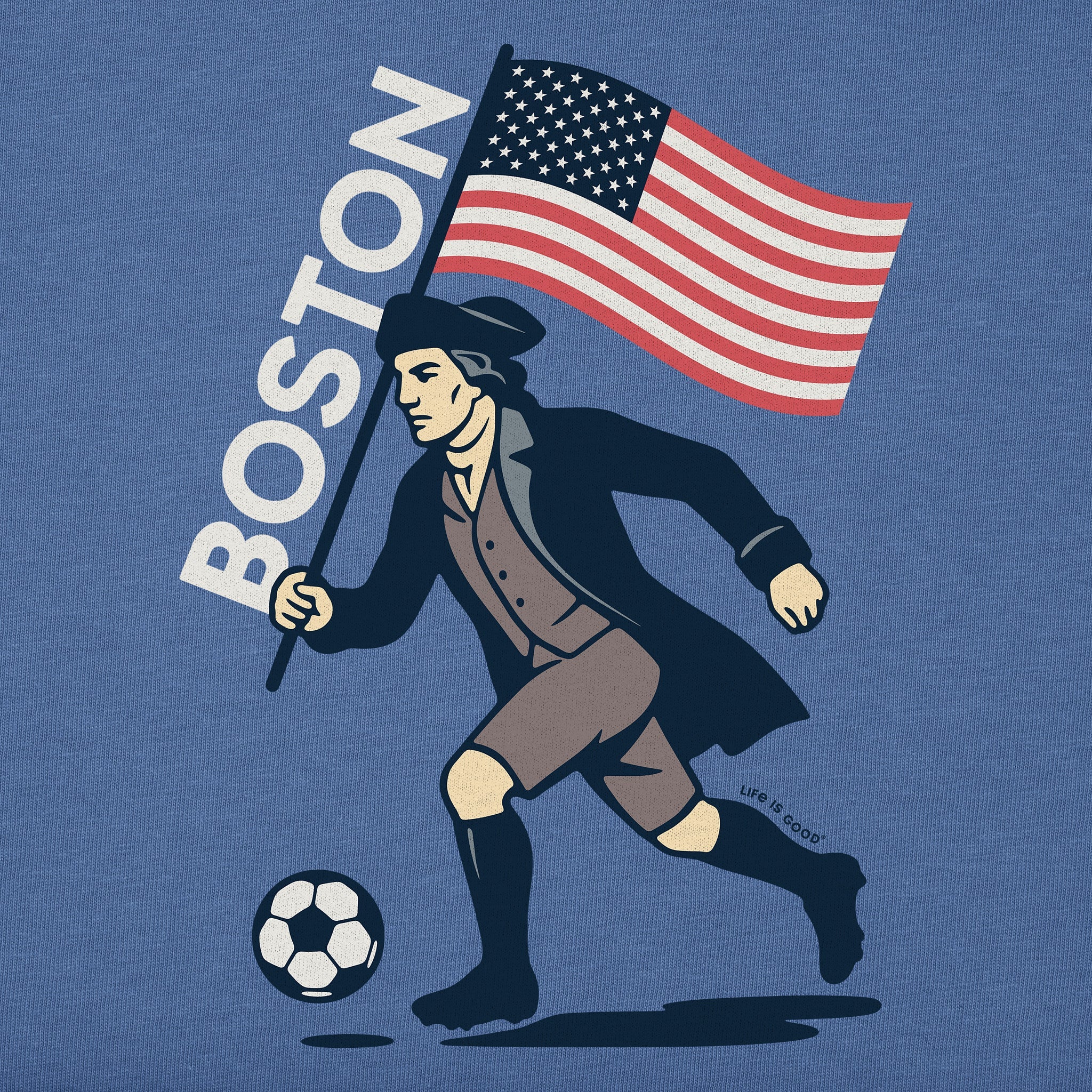 Kids Boston USA Soccer Short Sleeve Crusher Tee