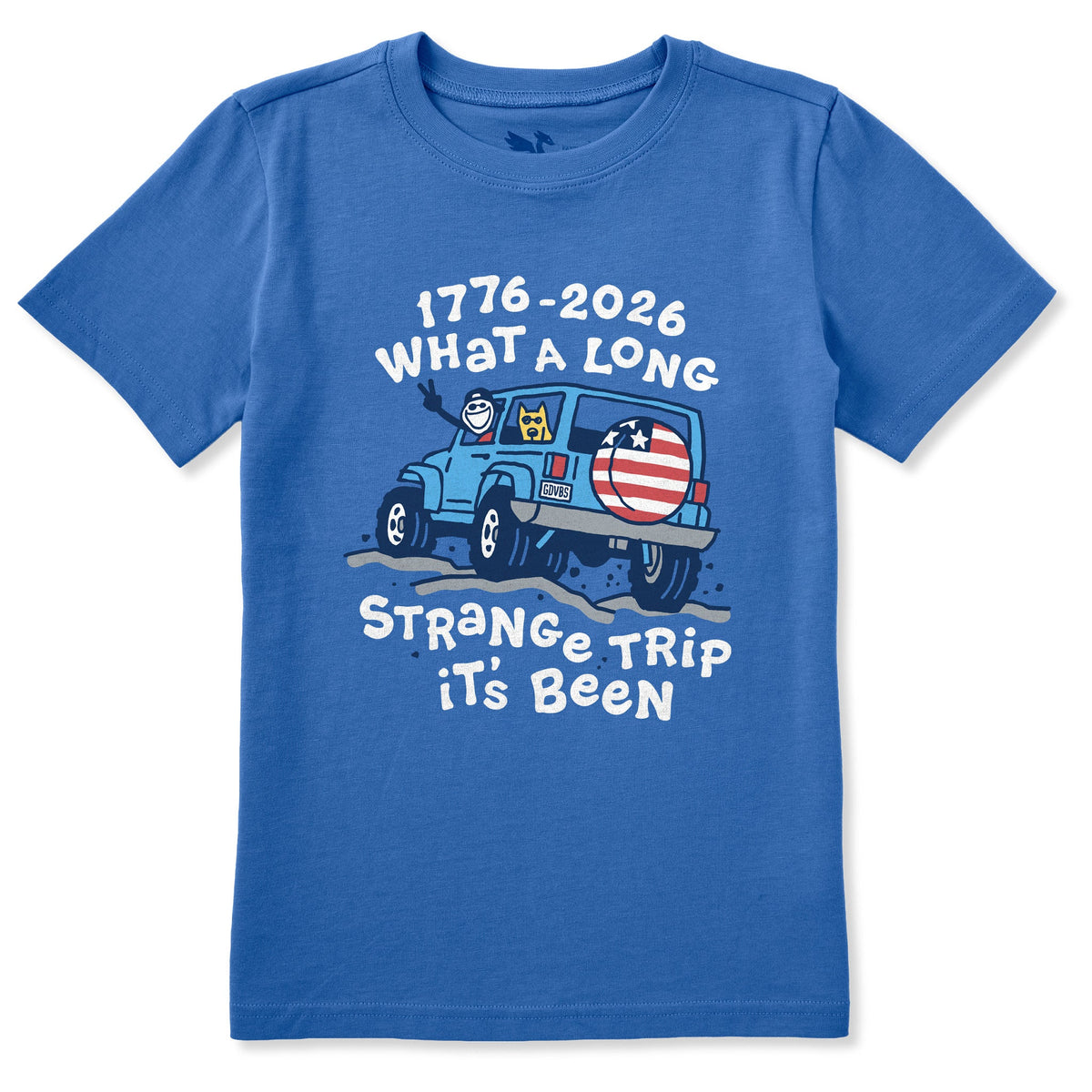 Kids What a Long Strange USA Trip Short Sleeve Crusher Tee