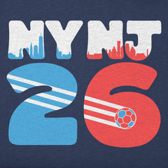 Kids NY NJ 26 Short Sleeve Crusher Tee