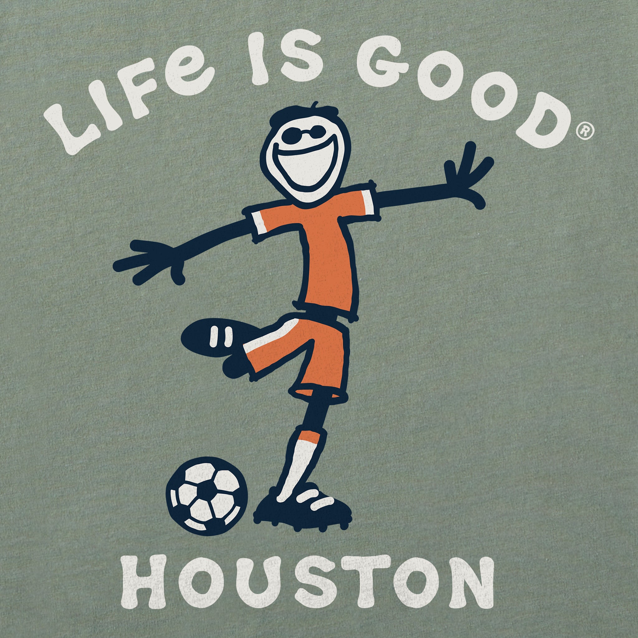 Men's Houston Soccer Short Sleeve Tee