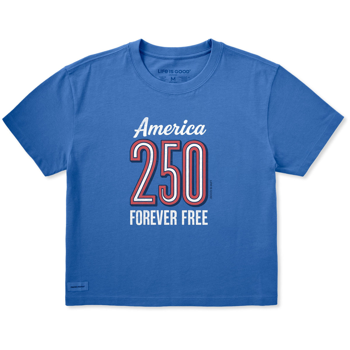 Women's America 250 Forever Free Short Sleeve Crusher Boxy Tee