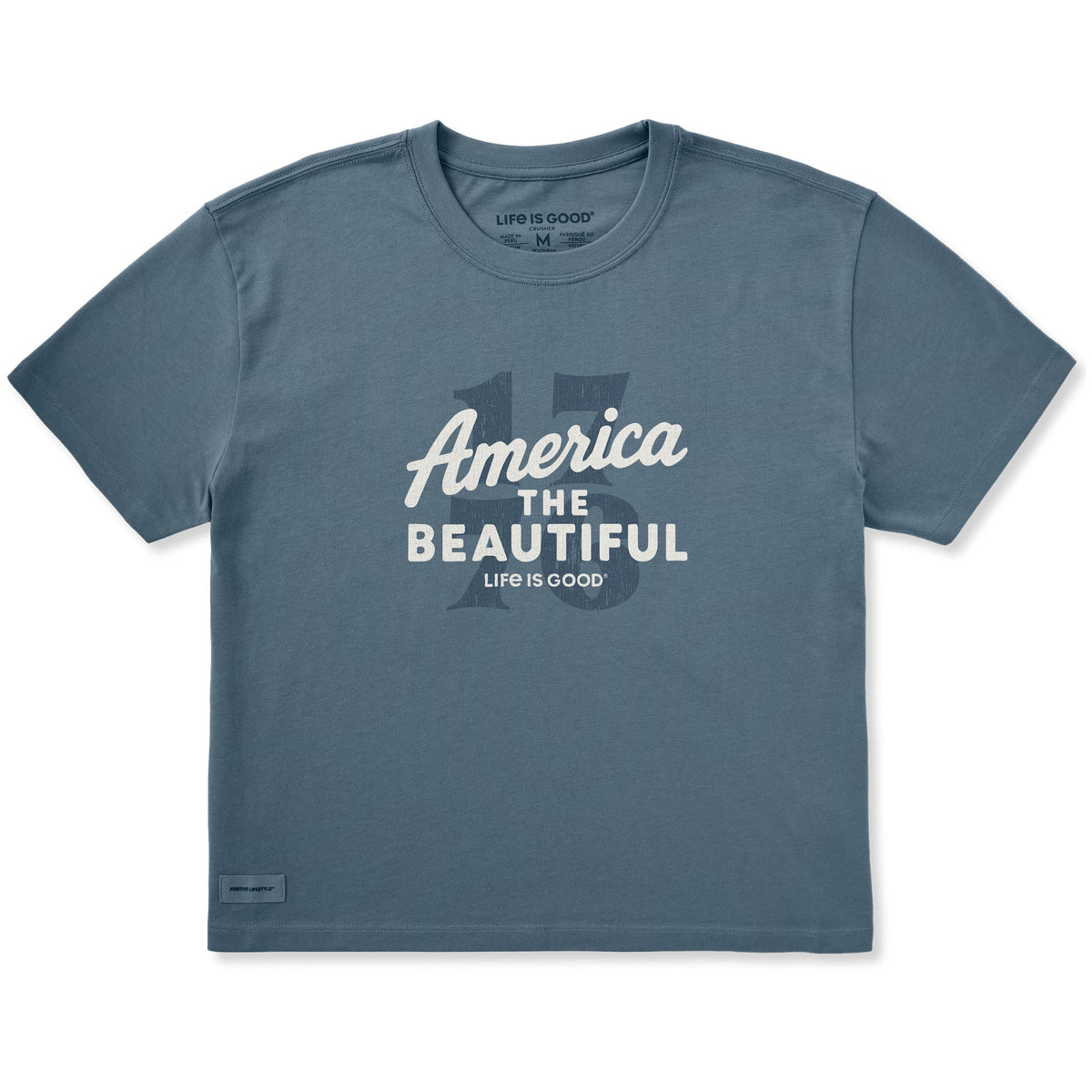Women's America the Beautiful 1776 Short Sleeve Crusher Boxy Tee