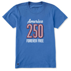 Women's America 250 Forever Free Short Sleeve Crusher Tee