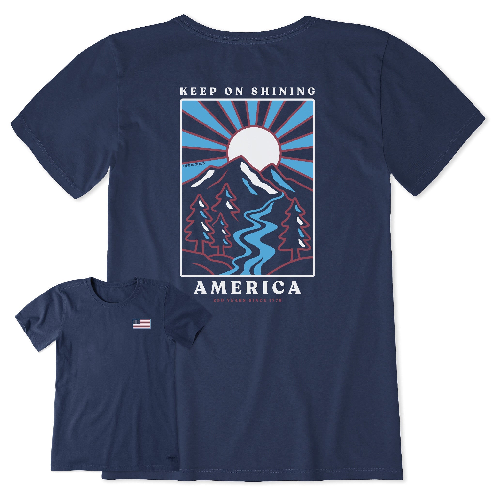 Women's Keep on Shining America Short Sleeve Tee