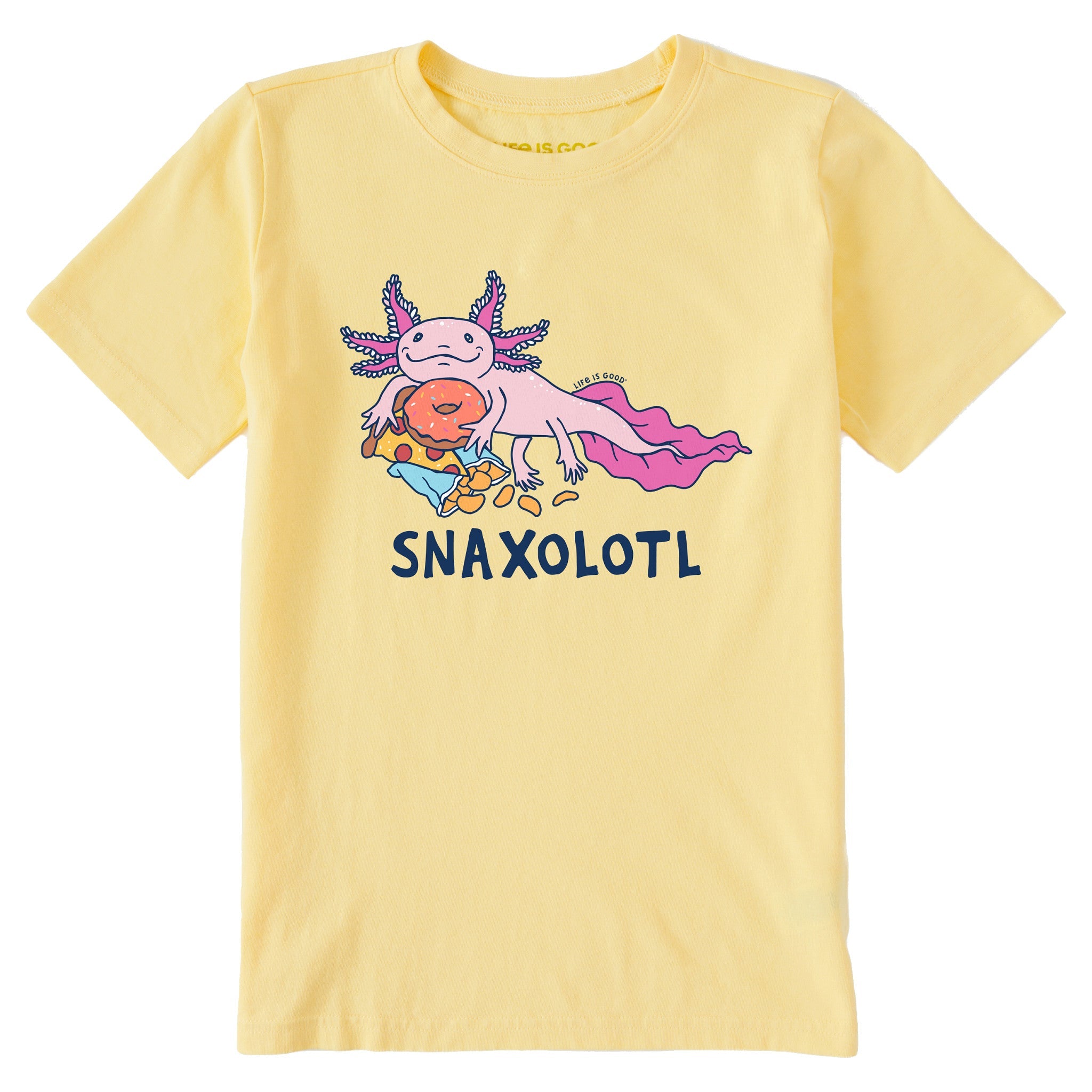 Kids Snaxolotl Short Sleeve Crusher Tee