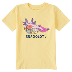 Kids Snaxolotl Short Sleeve Crusher Tee