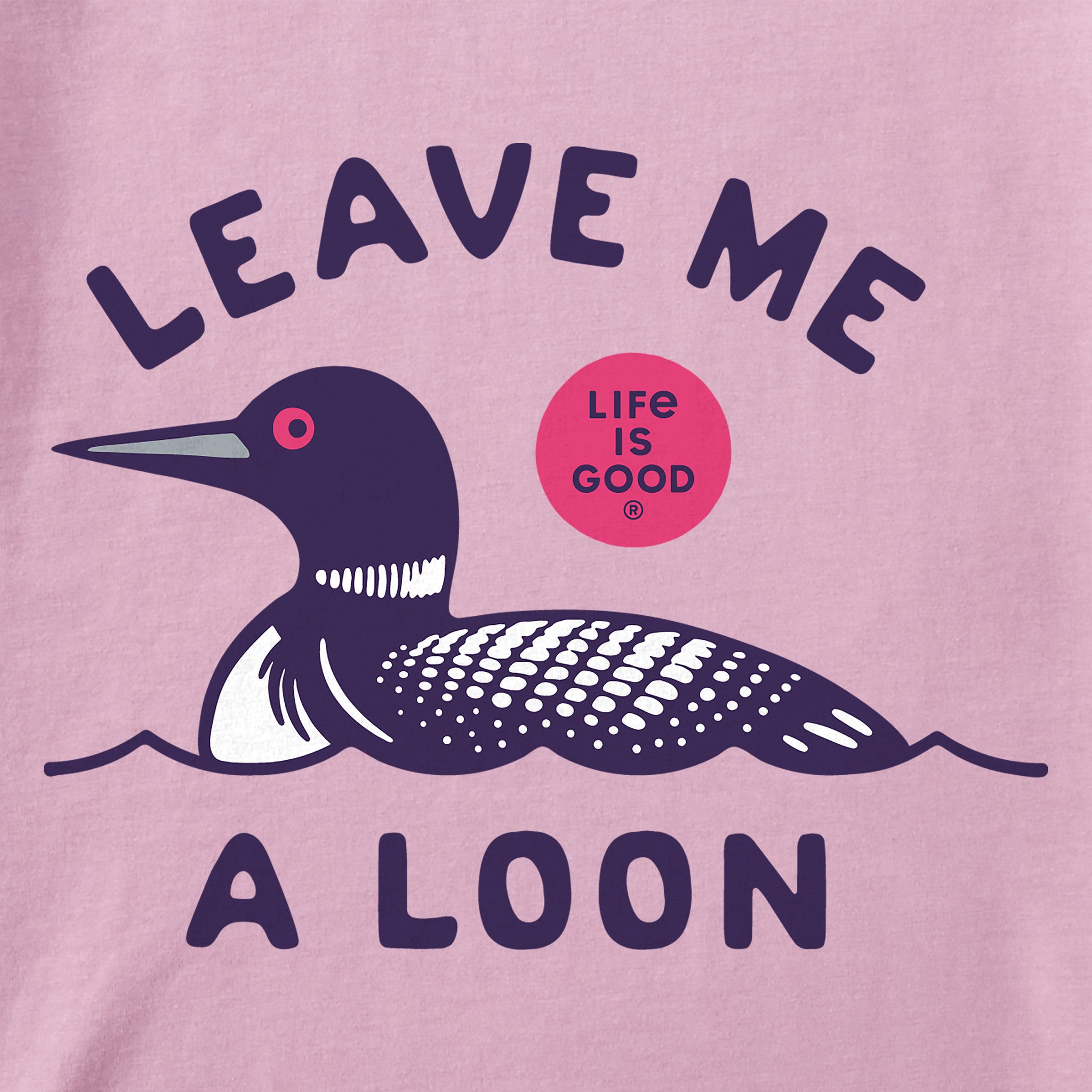 Women's Leave Me a Loon Short Sleeve Crusher Boxy Tee