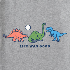 Kids Dino Trio Short Sleeve Crusher Tee