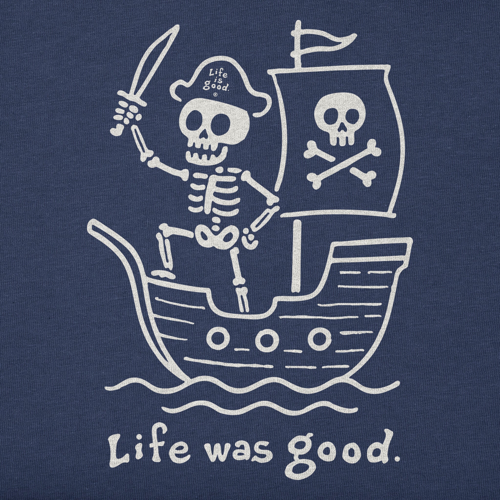 Kids Pirate Skeleton Short Sleeve Crusher Tee