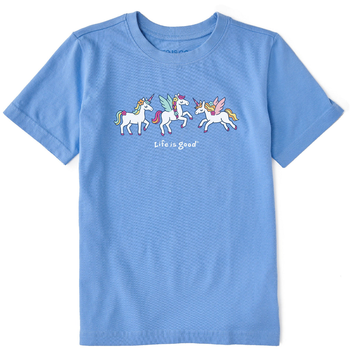 Kids Unicorn Trio Short Sleeve Crusher Tee