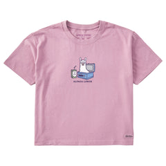Women's Alpaca Lunch Short Sleeve Crusher Boxy Tee
