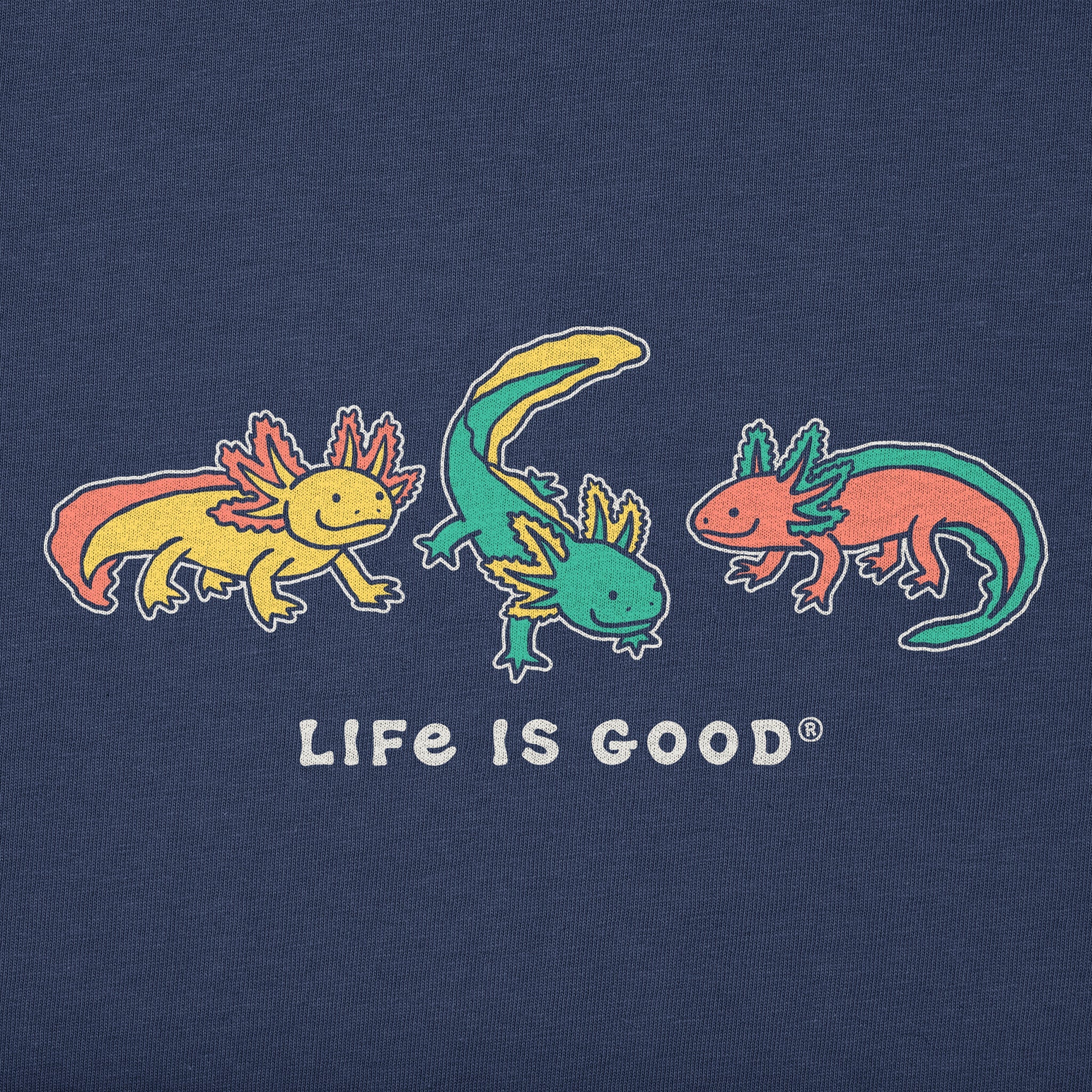 Toddler Axolotl Trio Short Sleeve Crusher Tee