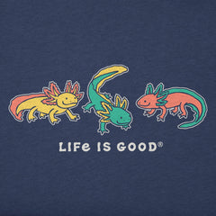 Toddler Axolotl Trio Short Sleeve Crusher Tee