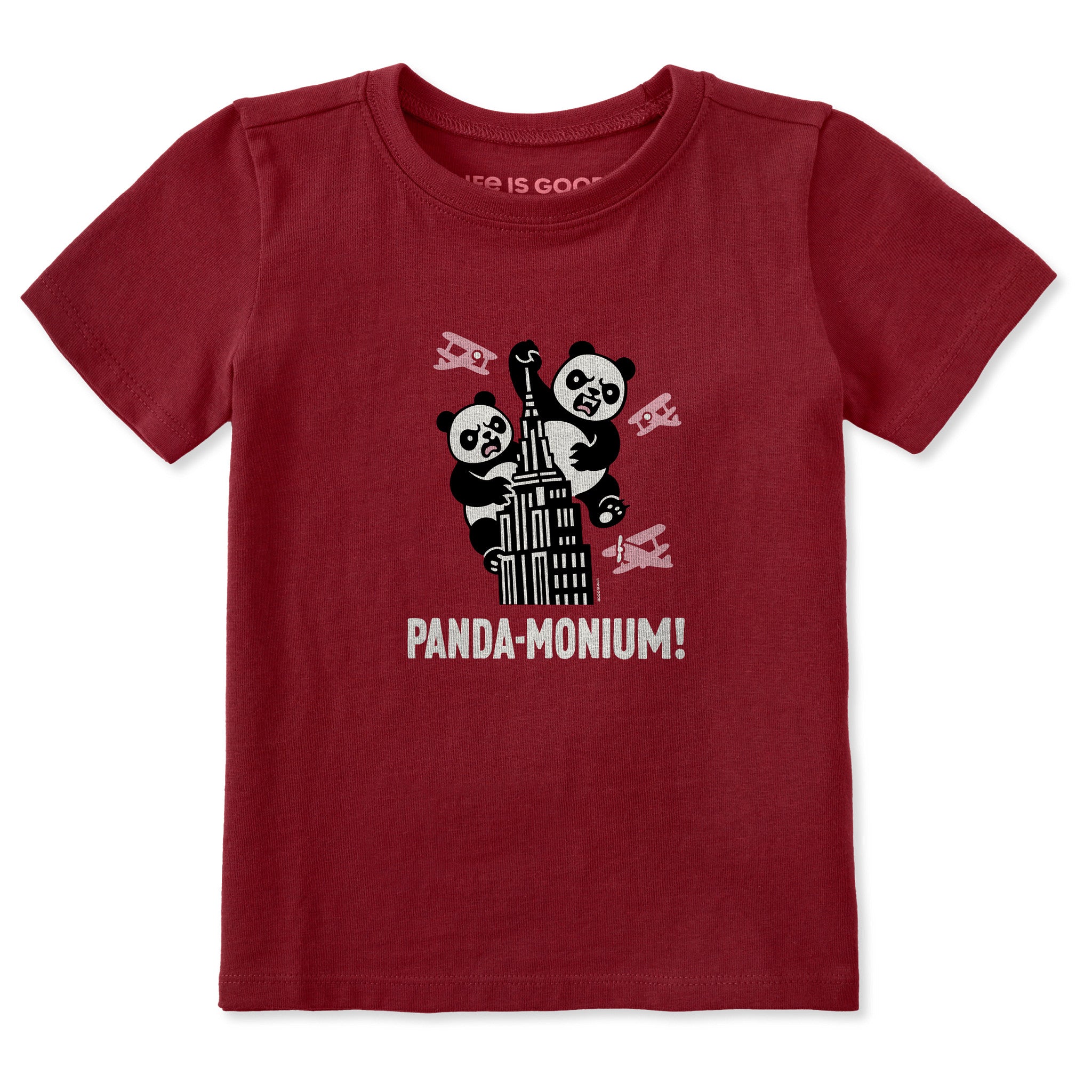 Toddler Panda-Monium Short Sleeve Crusher Tee