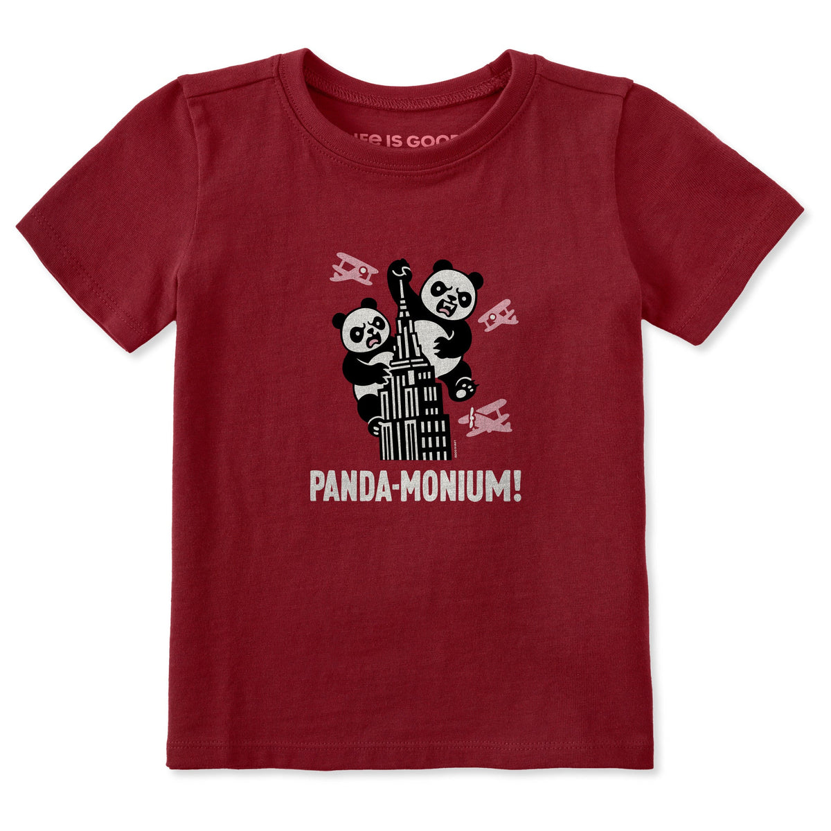 Toddler Panda-Monium Short Sleeve Crusher Tee