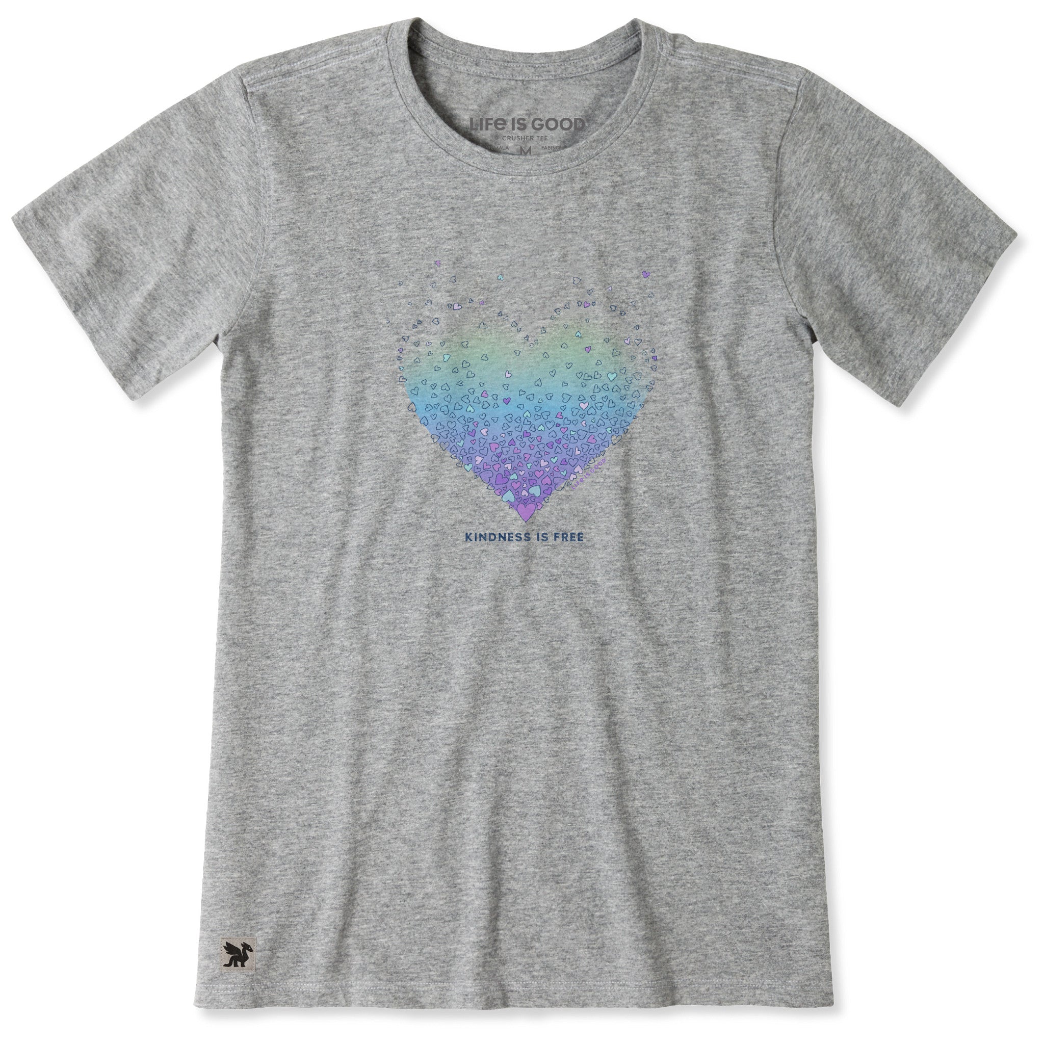 Women's Kindness is Free Evaporating Heart Short Sleeve Tee