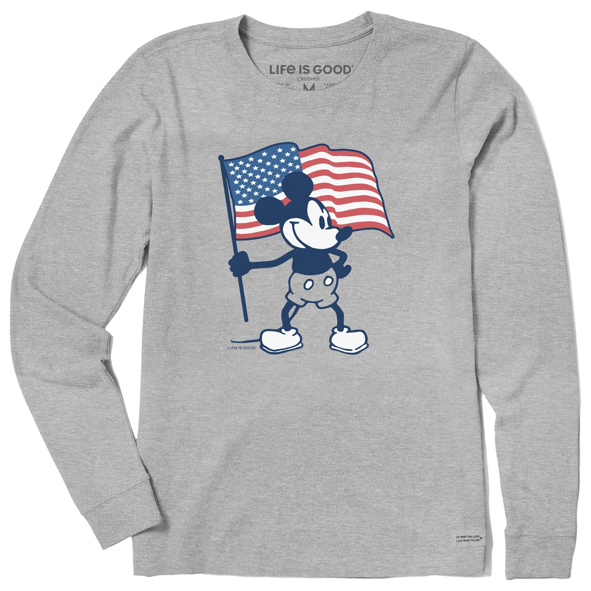 Women's Americana Steamboat Willie Long Sleeve Crusher-LITE Tee
