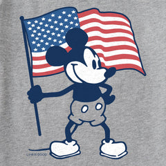 Women's Americana Steamboat Willie Long Sleeve Crusher-LITE Tee