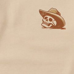 Adult Unisex Life was Good Cowboy Skull Every Wear Crew Sweatshirt