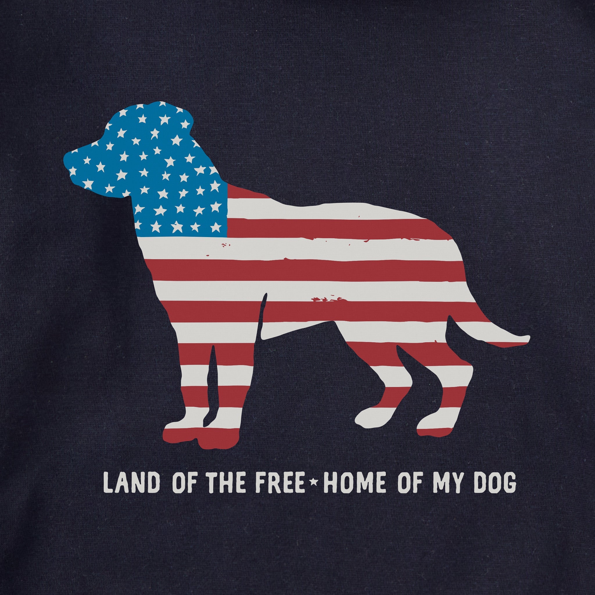 Adult Unisex Home of My Dog Flag Every Wear Hoodie Sweatshirt