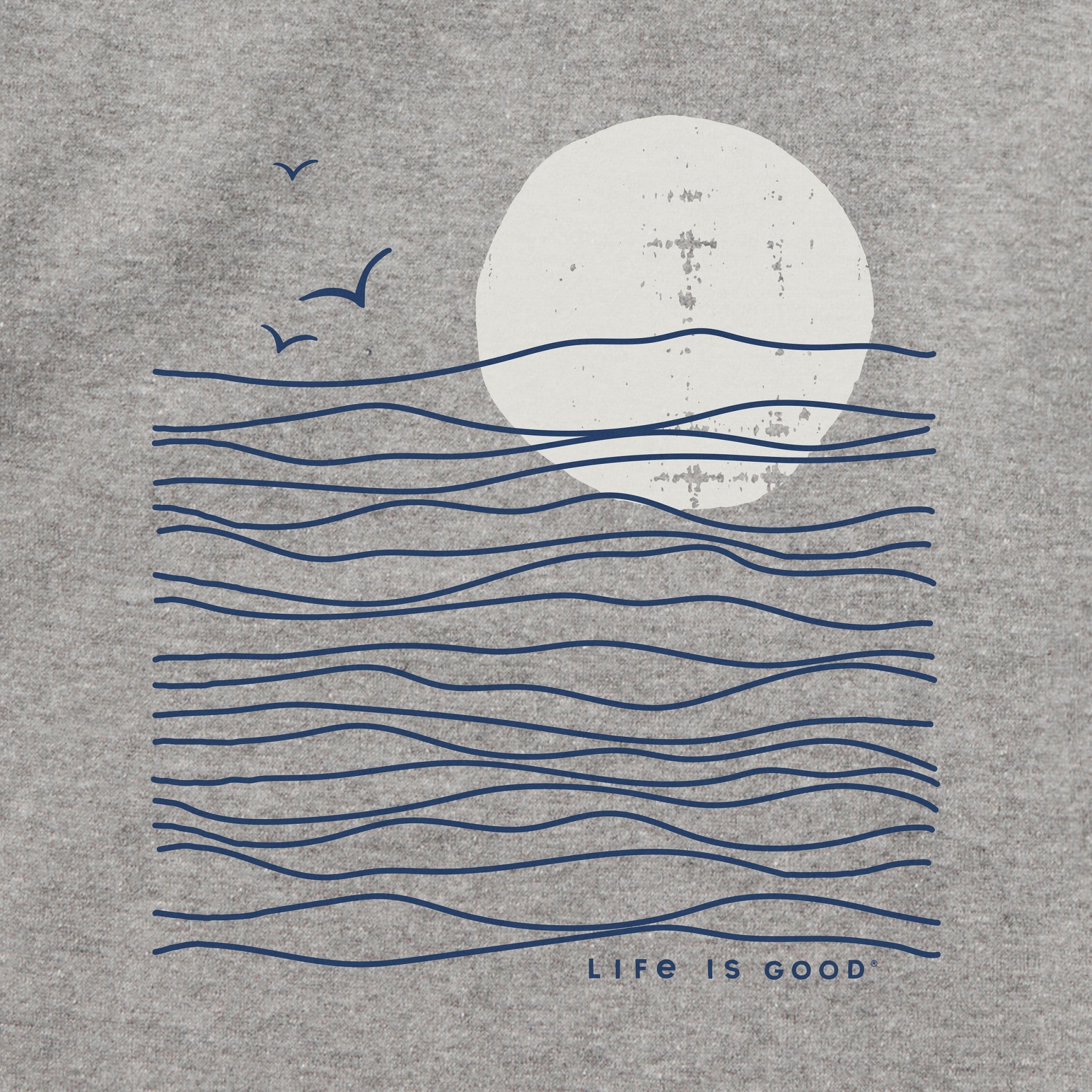 Adult Unisex Life is Good Sunset Waves Every Wear Hoodie Sweatshirt