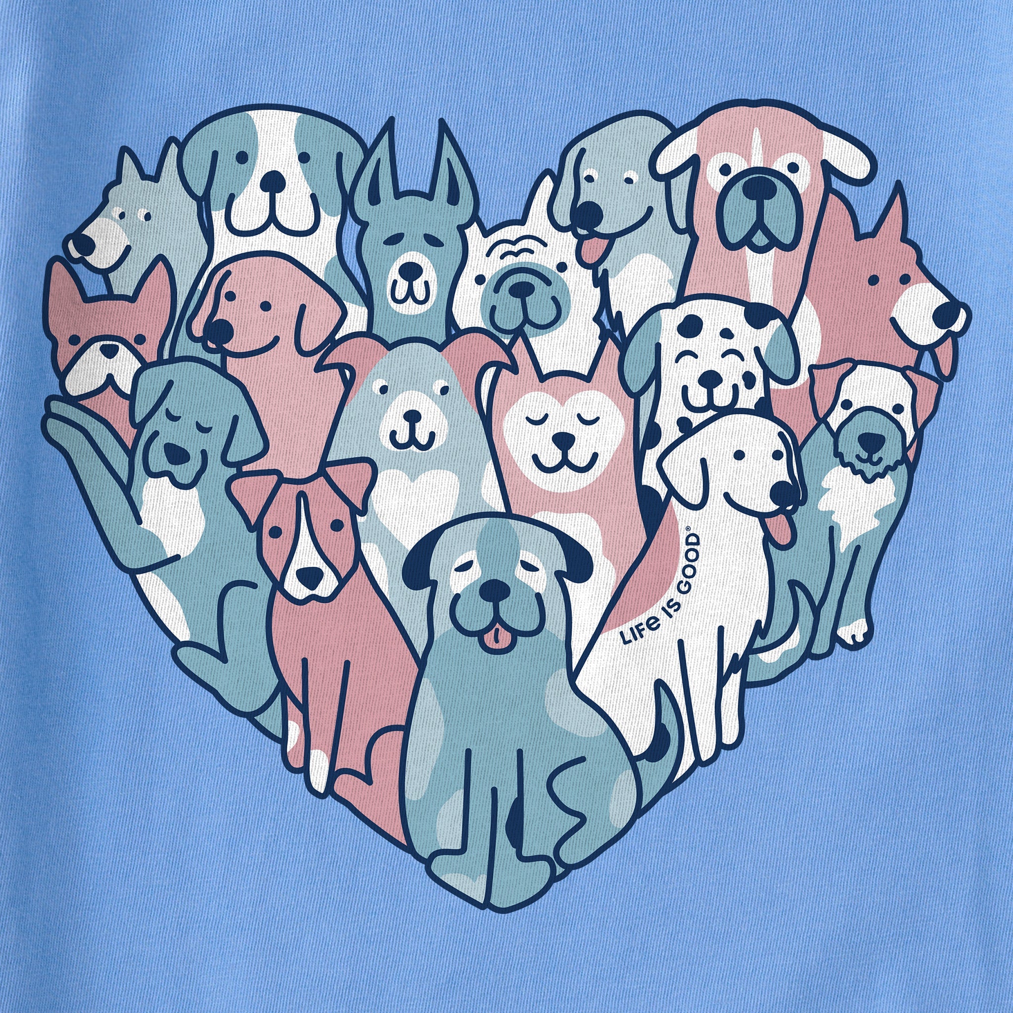 Women's Heart of Dogs Long Sleeve Tee
