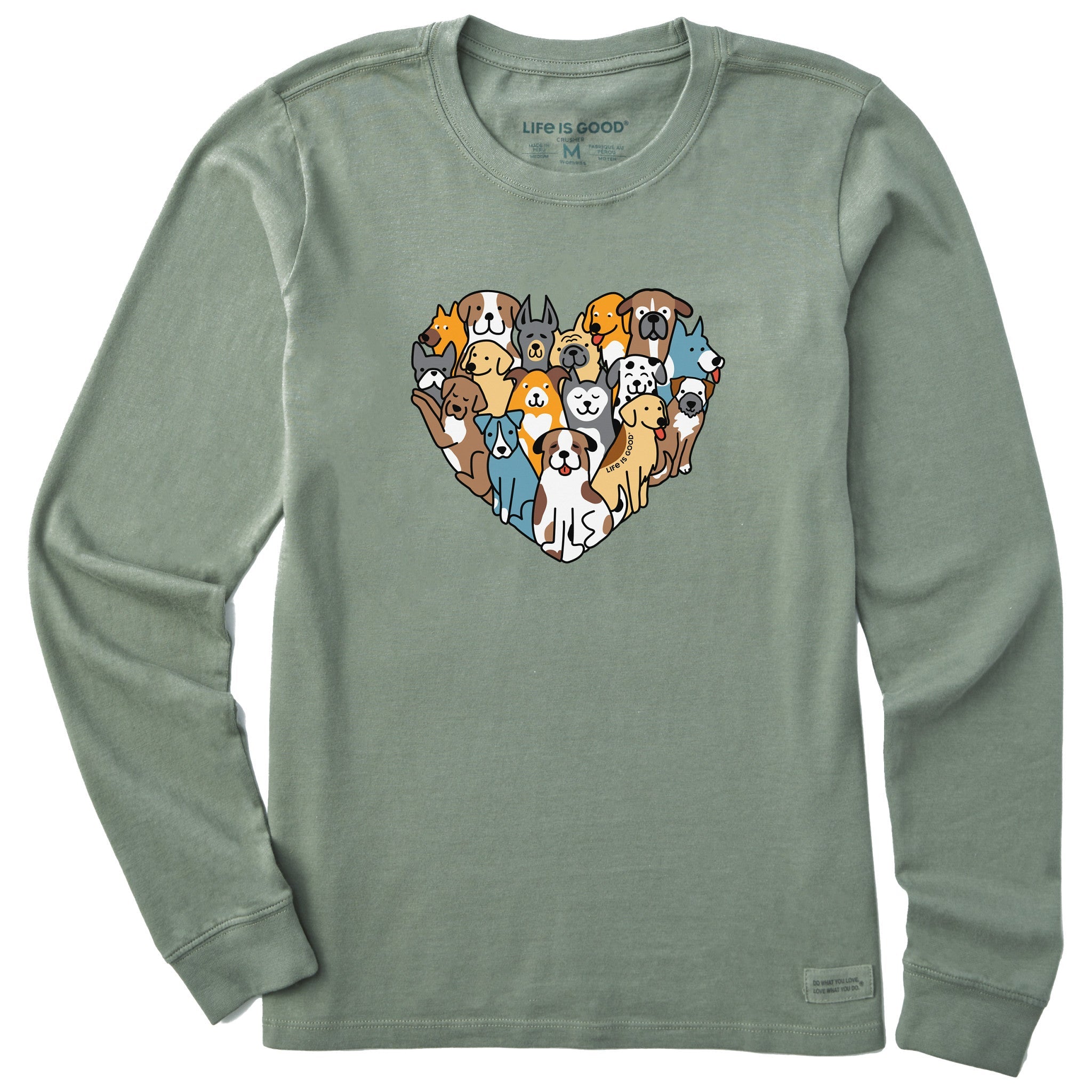Women's Heart of Dogs Long Sleeve Tee