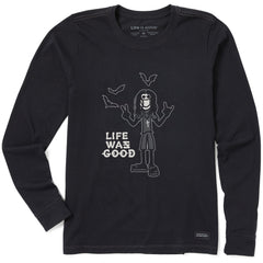 Women's Heavy Metal Life Was Good Long Sleeve Crusher Tee