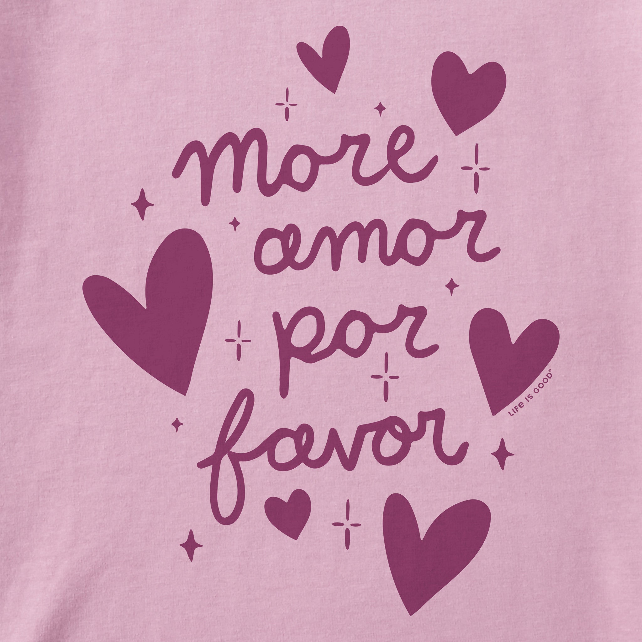 Kids Mor Amor Por Favor Short Sleeve Crusher Tee
