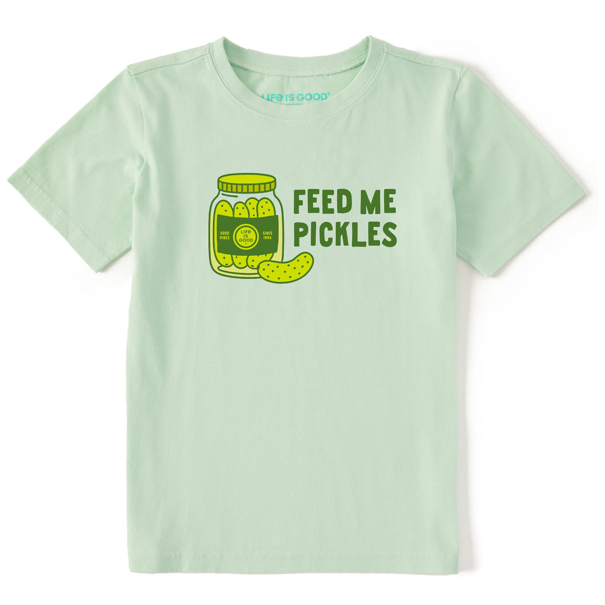 Kids Feed Me Pickles Short Sleeve Crusher Tee