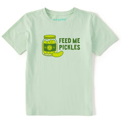 Kids Feed Me Pickles Short Sleeve Crusher Tee
