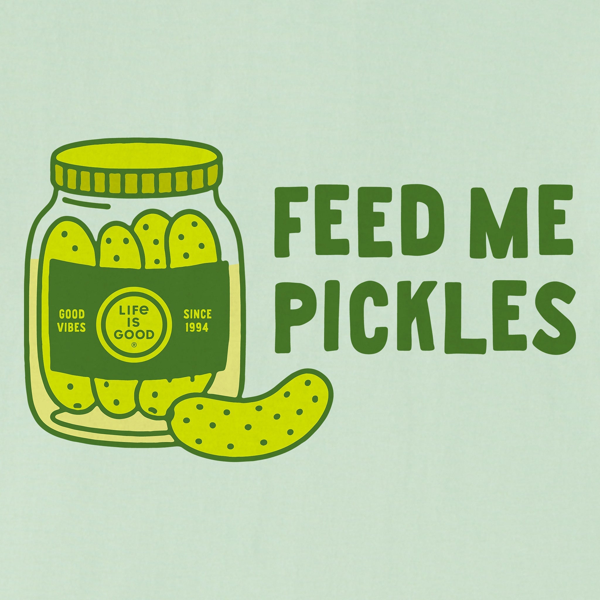 Kids Feed Me Pickles Short Sleeve Crusher Tee