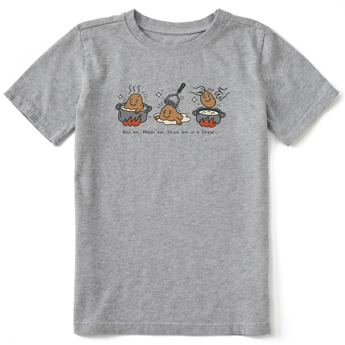 Kids Potato Trio Short Sleeve Crusher Tee