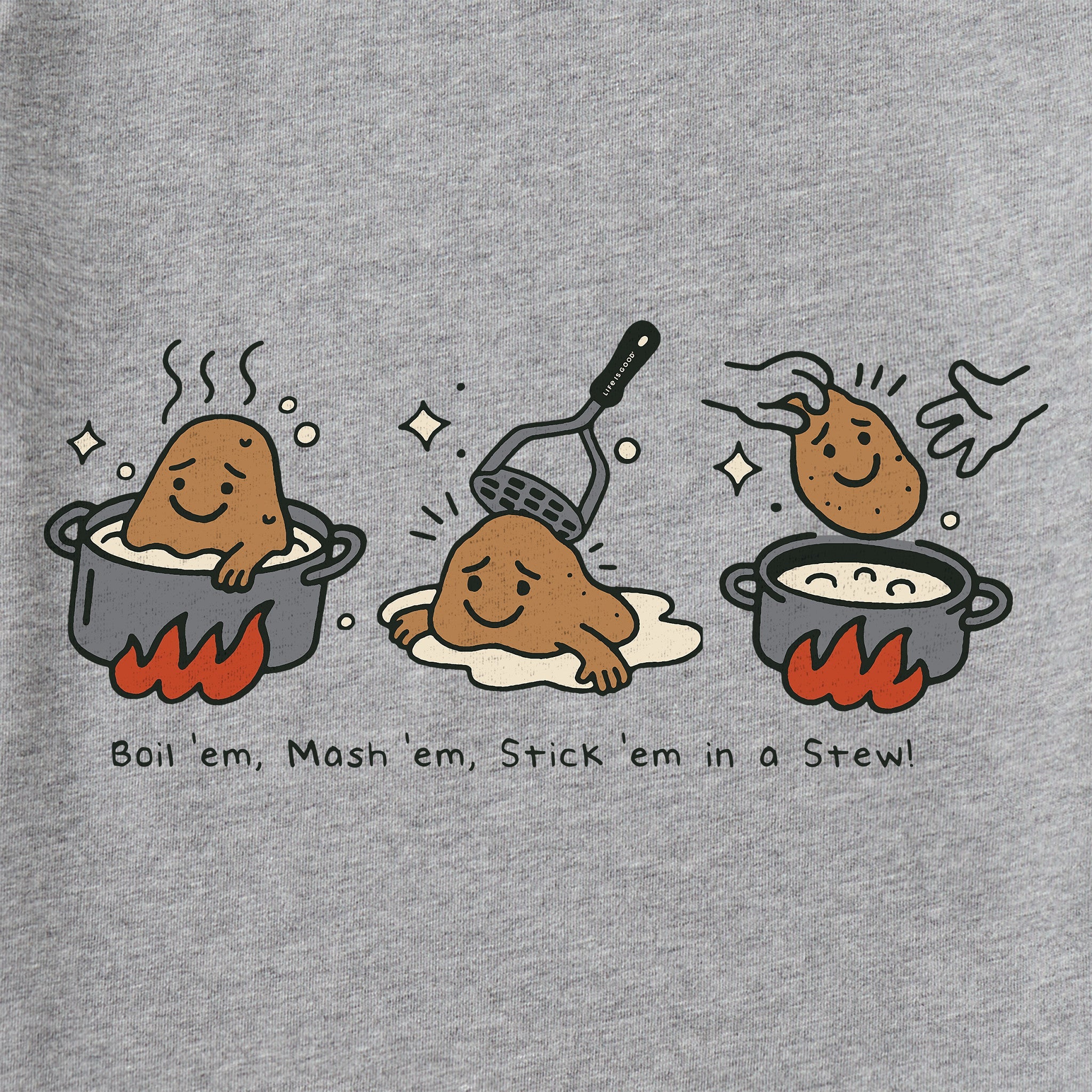 Kids Potato Trio Short Sleeve Crusher Tee