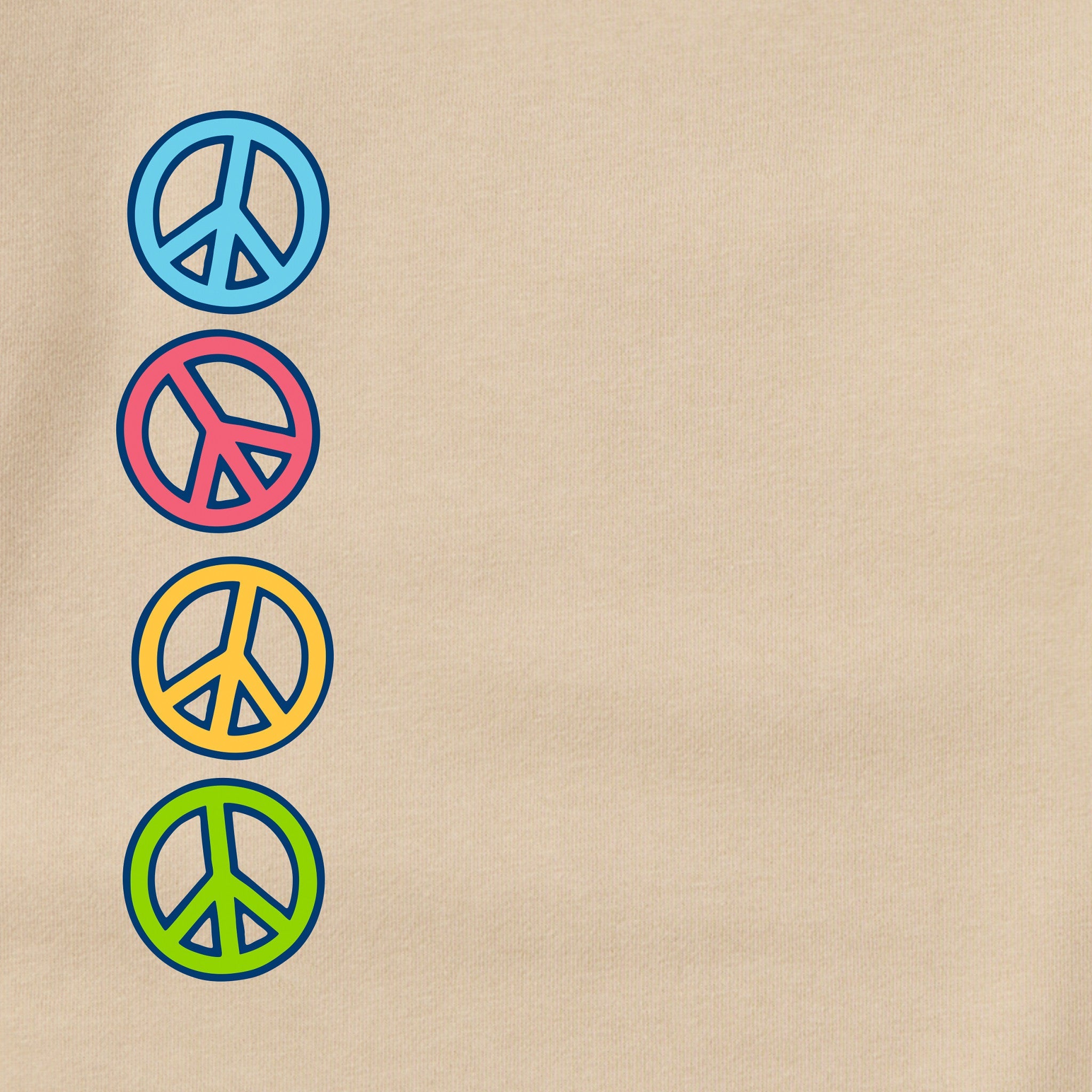 Adult Unisex Peace and Love Together Every Wear Crew Sweatshirt