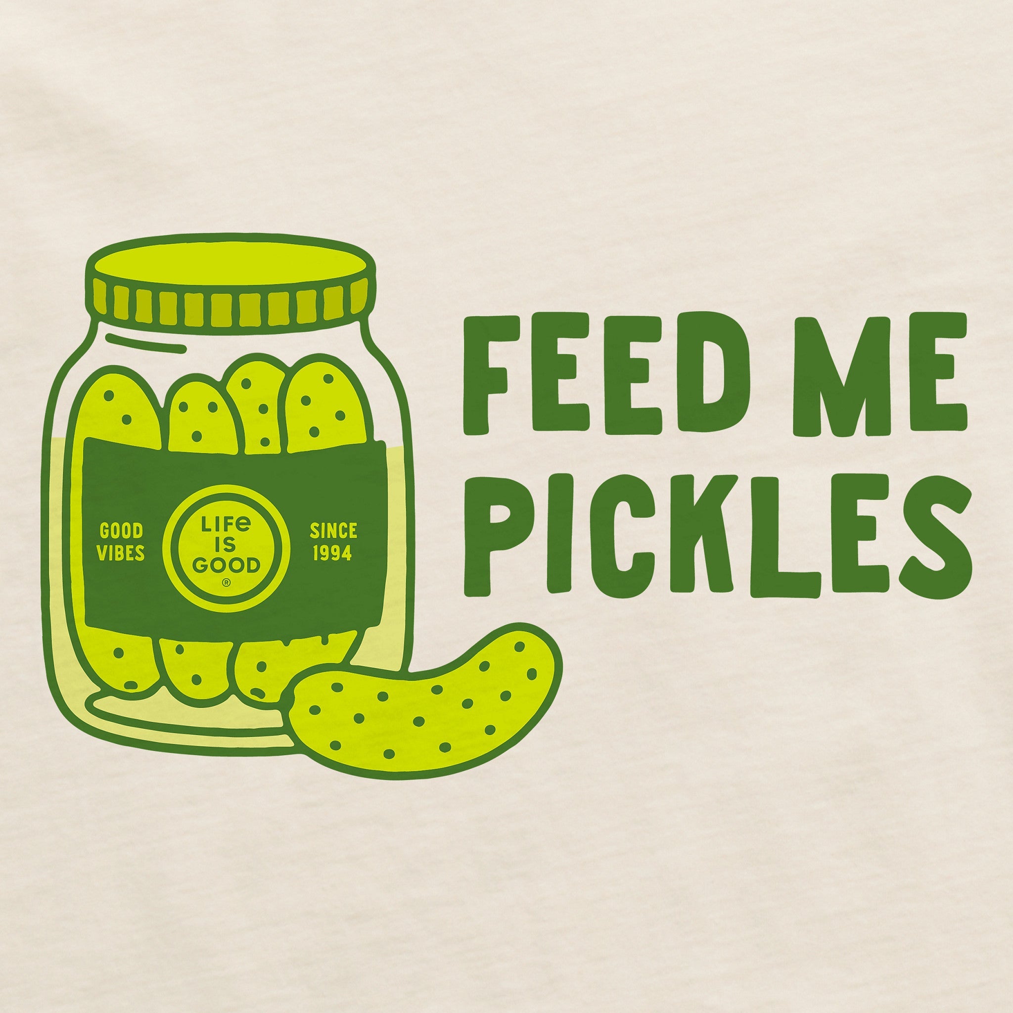 Men's Feed Me Pickles Short Sleeve Crusher Tee