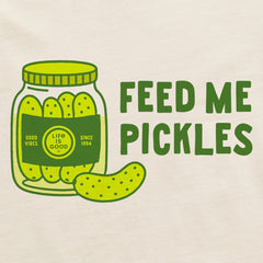 Women's Feed Me Pickles Short Sleeve Crusher Boxy Tee