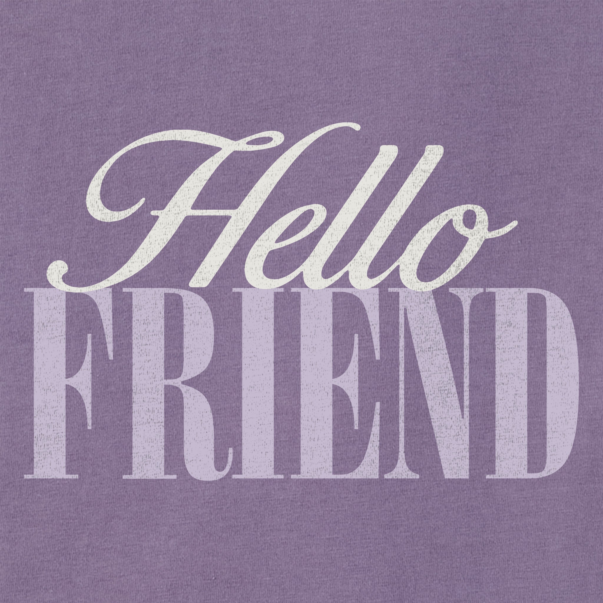 Women's Hello Friend Short Sleeve Crusher Boxy Tee