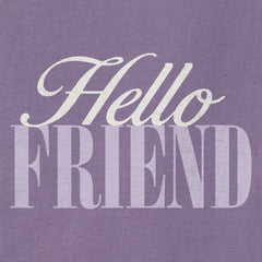 Women's Hello Friend Short Sleeve Crusher Boxy Tee
